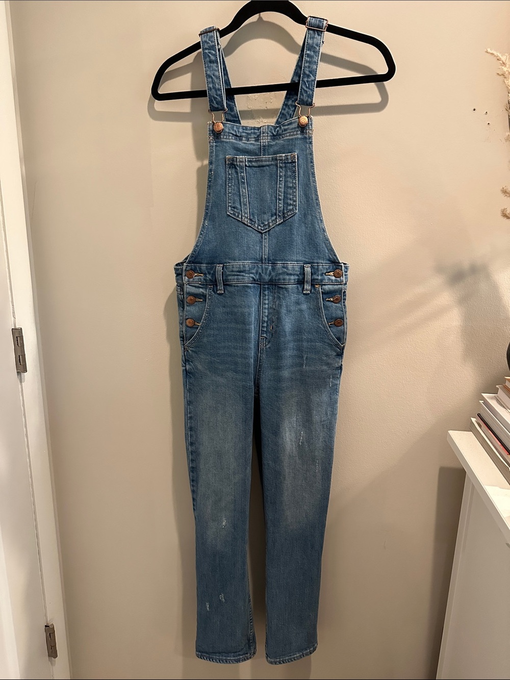 Classic Blue Denim Overalls for Women size 4